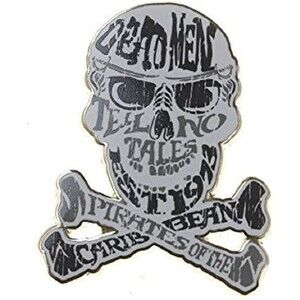 Disney Parks Pirates of the Caribbean Dead Men Tell No Tales Skull Pin Est. 1973